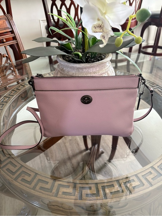 Coach Handbags - 💗💗COACH POLLY ICE PURPLE PEBBLED LEATHER CROSSBODY BAG!💗💗